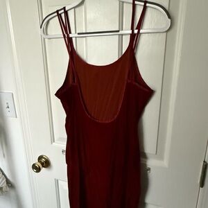 Red Velvet Mini Dress